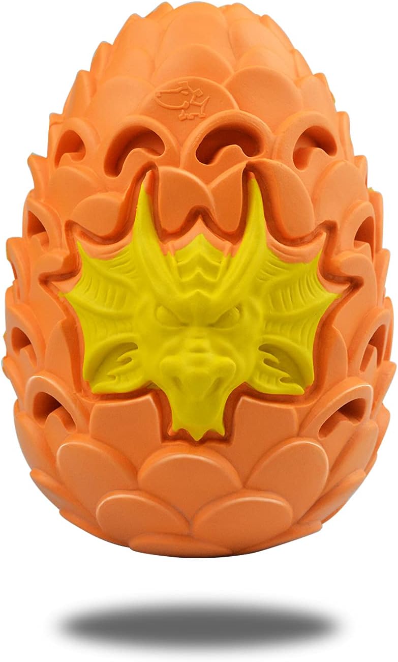 Innest 犬用噛むおもちゃ ドラゴンフルーツ オレンジ ペット知育玩具 歯磨き効果あり デンタル ハミガキ おやつ早食い防止 天然ゴム製 安全 頑丈 丈夫 耐久性 壊れない 壊れにくい 中型犬 大型犬適用 犬のオモチャ 人気 ランキング Faz Co Zm
