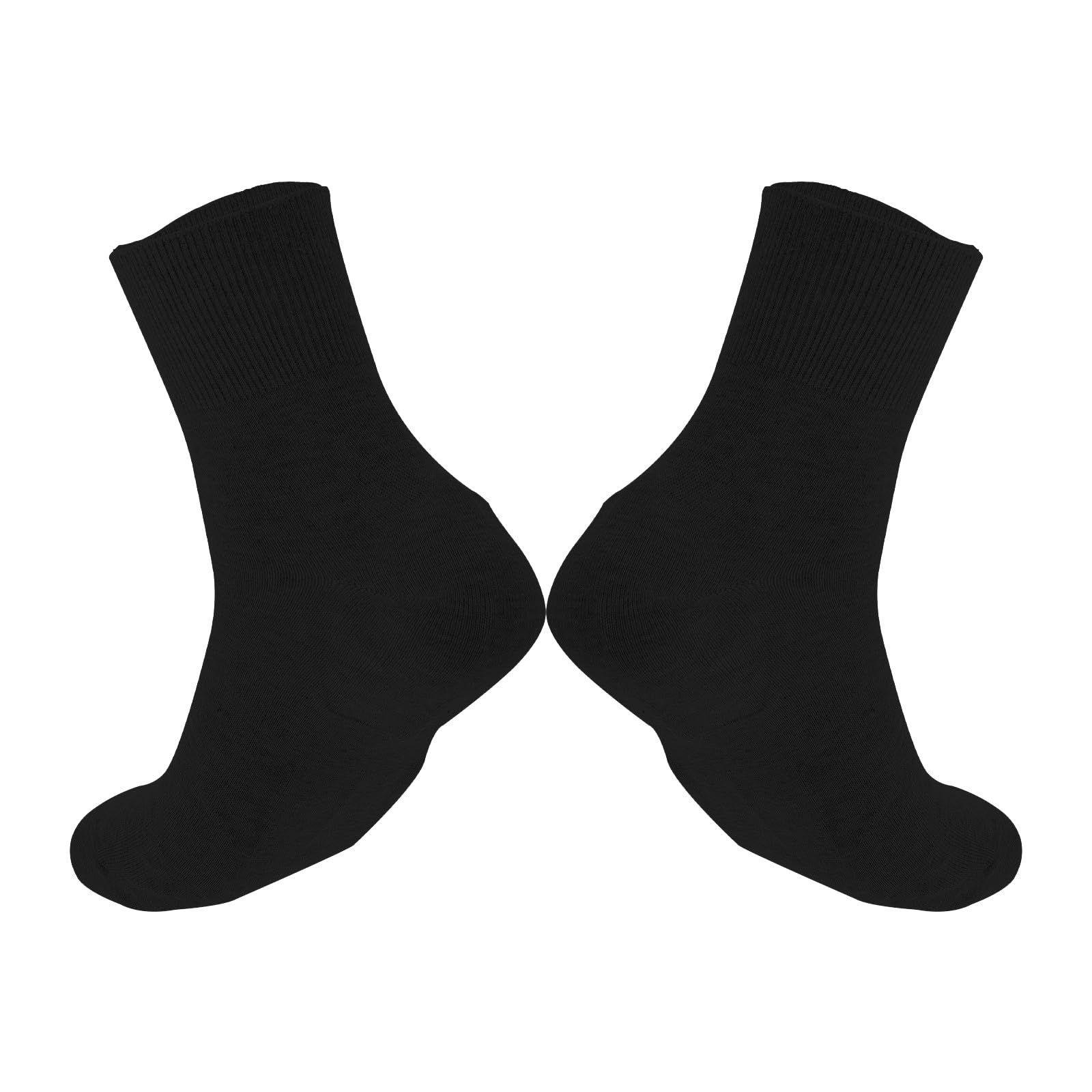 IMIKEYA 2pcs Men’s Moisturizing Socks for Cracked Heels Cotton Foot Care Socks with Elastic Heel Support Size 40-44 Dark Color Hydrating for Dry Rough Skin and Calluses