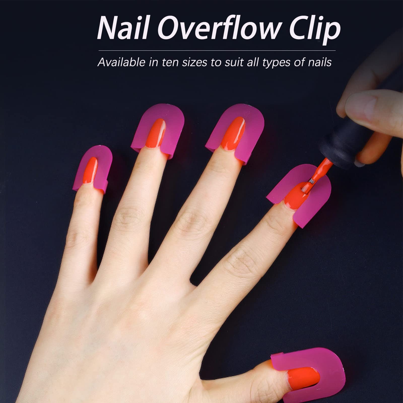Norhogo Nagelschablonen Set – 10 Stück Wiederverwendbar Mit 7 Pinseln & Feile Für Gel & Acryl