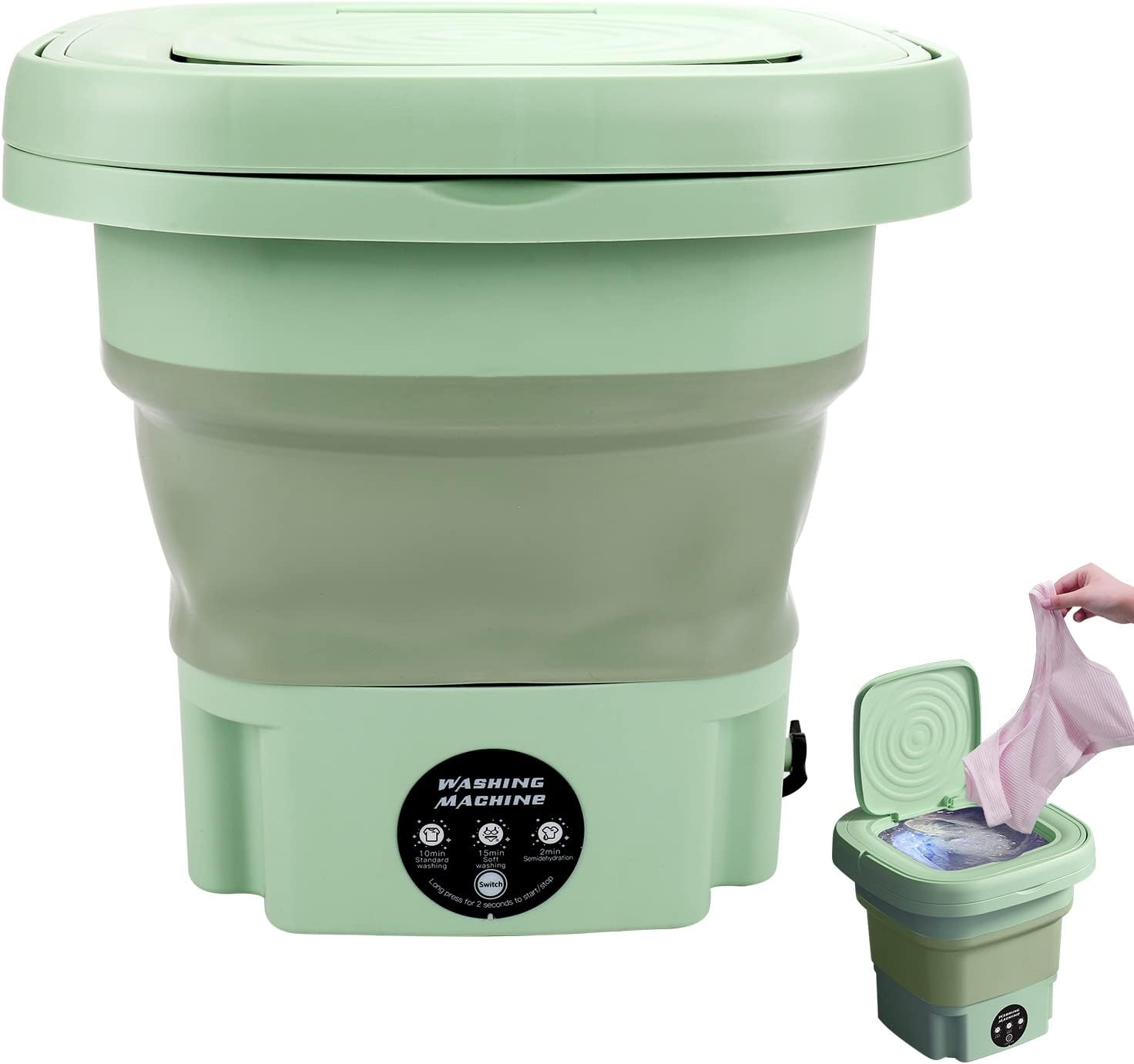 Mini Washing Machine, Foldable Washing Machine, 8L Large Capacity