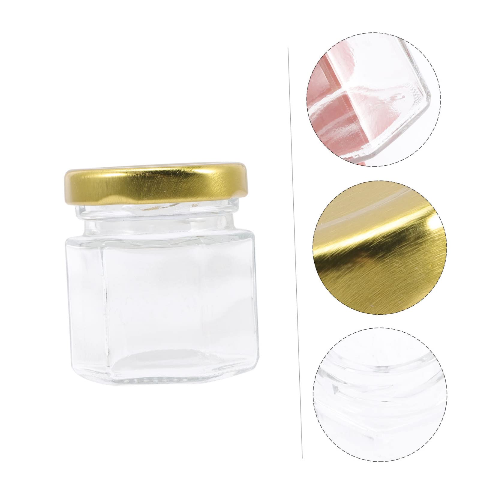 40stücke Hexagon Lebensmittelbehälter Mit Deckel Für Hochzeiten Babypartys Marmelade Und Honig Für Und Aufbewahrung