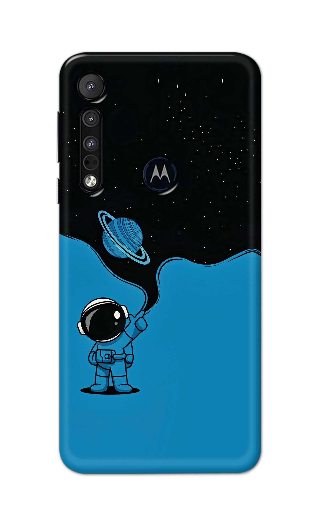Printed Hard Back Cover for Motorola One Macro Back Cover (Child Astronaut) -190724(AX)