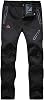 donhobo Womens Walking Waterproof Trousers Thermal Fleece Lined Ladies Winter Outdoor Windproof Warm Softshell Hiking Fishing Ski Snow Pants
