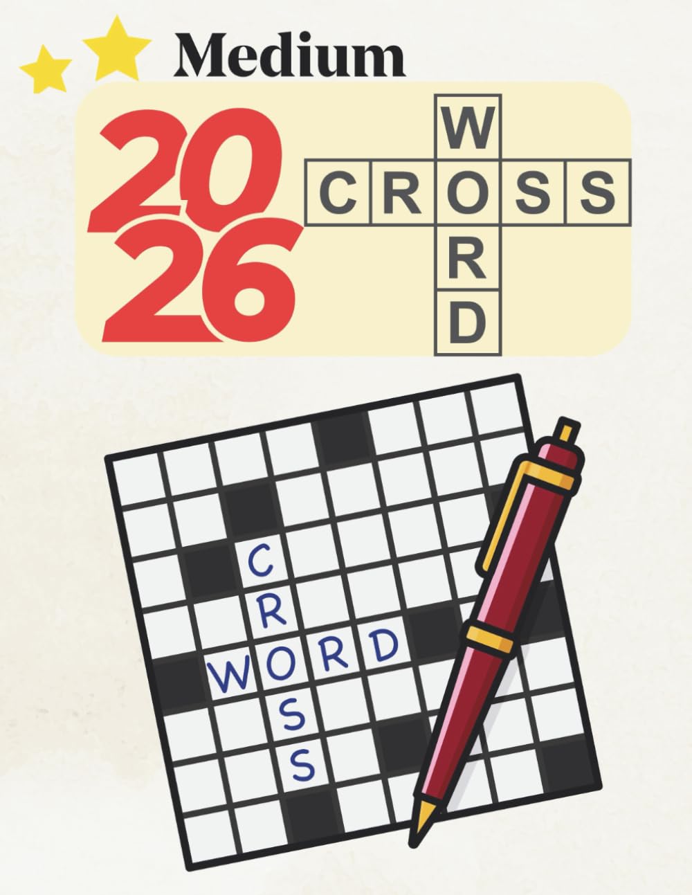 Medium-Level Crossword Challenges: 100 Puzzles to Sharpen Your Mind