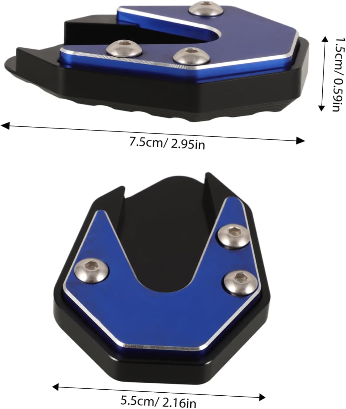 Aluminum Alloy Motorcycle Kickstand Pad Stand Plate