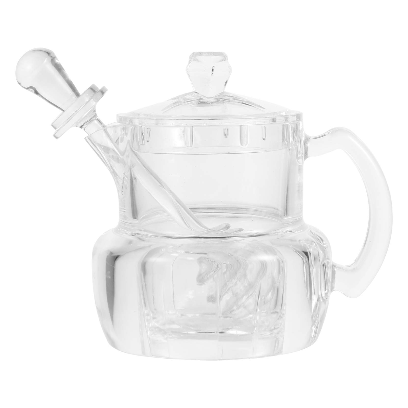 1 Set Honey Pot Kitchen Gadget Syrup Pot with Dipper Syrup Dispenser Honey Jar Honey Container Kitchen Container Syrup Sugar Pot Syrup Storage Pot