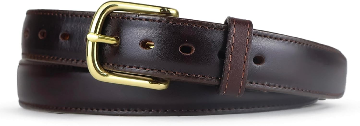 Daltech Force Italian Full Grain Leather Steel Core Dress Belt - Holster CCW Everyday Carry Belt