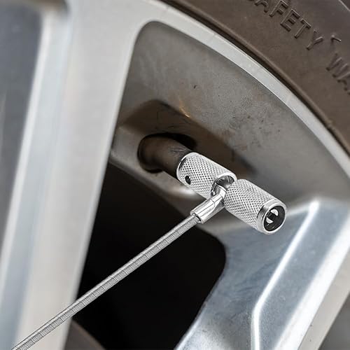 Miniatura 6 de Herramienta de pesca de vástago de válvula, herramienta de instalación de vástago de válvula 3 en 1, herramienta de reparación universal