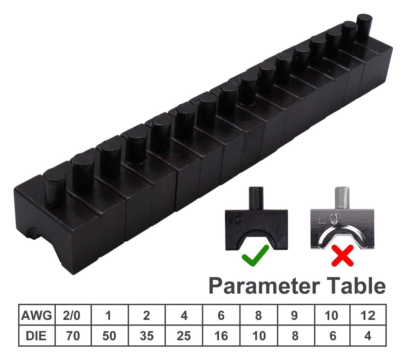 10 Ton zaciskarka hydrauliczna zacisk kablowy Terminal hydrauliczne narzędzie do zaciskania, 8 matryc przecinak do kabli do stali nierdzewnej 4-70mm