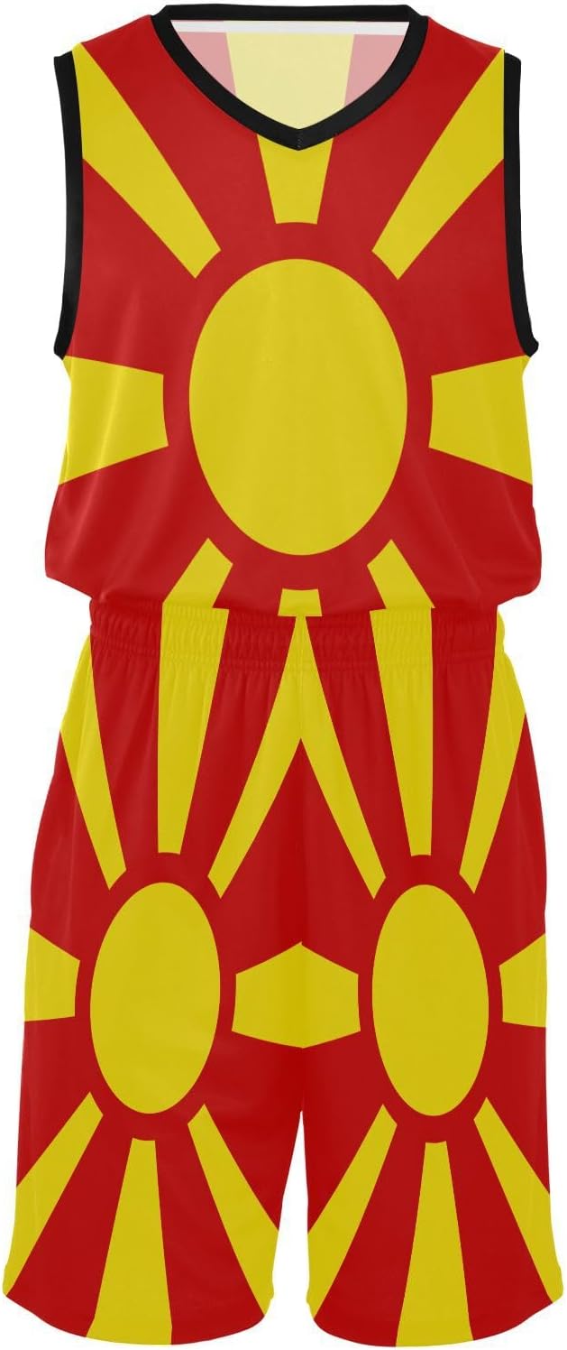 GuoChe Youth Basketball Jersey and Shorts Practice Basketball Jersey