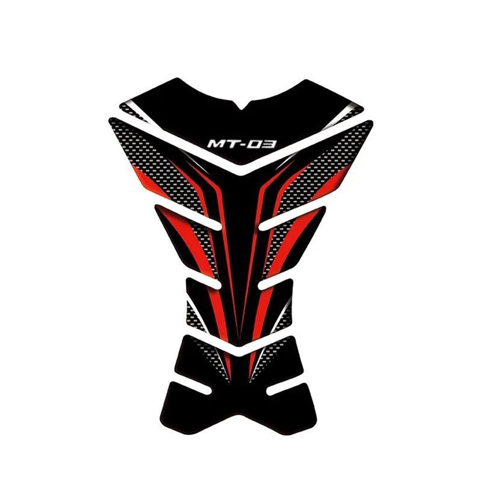 Motorcycle Fuel Tank Pad Stickers Protection Decorative Decals Fuel Tank Pad Stickers for Yamaha MT-03 MT03 Mt03(Style 19)