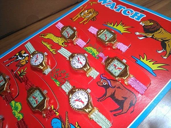 Amazon.co.jp: 安 駄菓子屋 本製 ブリキ時計 台紙 まとめて 昭和