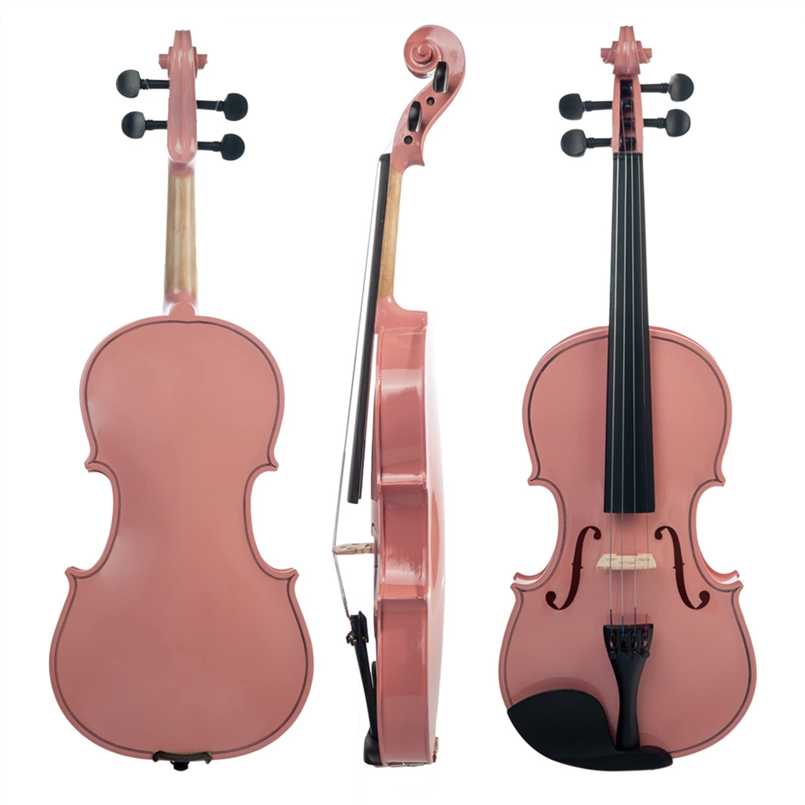 Violini per Studenti Violino Acustico Rosa 4/4 Violino A Grandezza Naturale Violino Violino Per Studenti Violino Acustico Per Principianti Uso Degli Studenti Professionale Violino