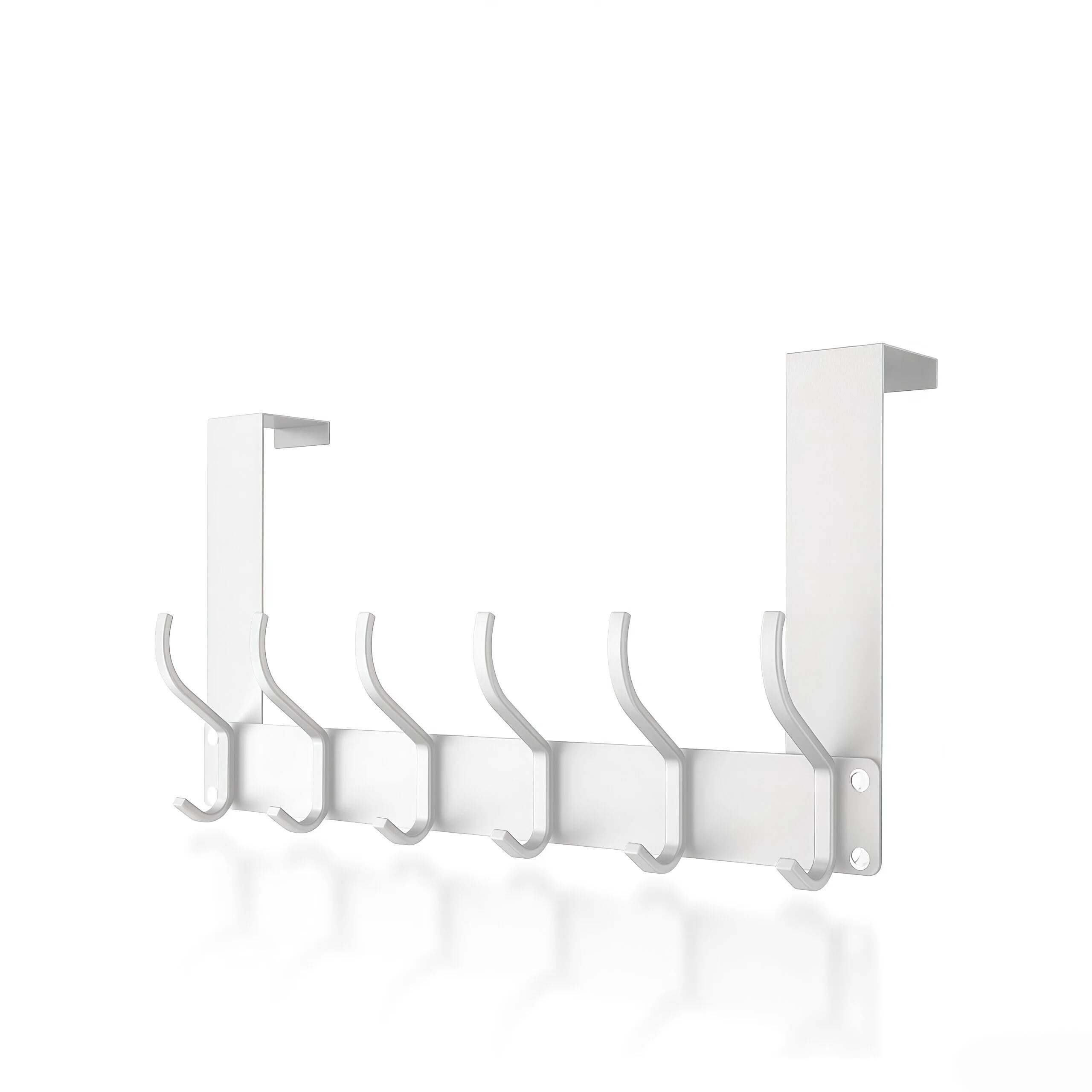 Crozgan White Stainless Steel Over Door Hanger With 12 Hooks