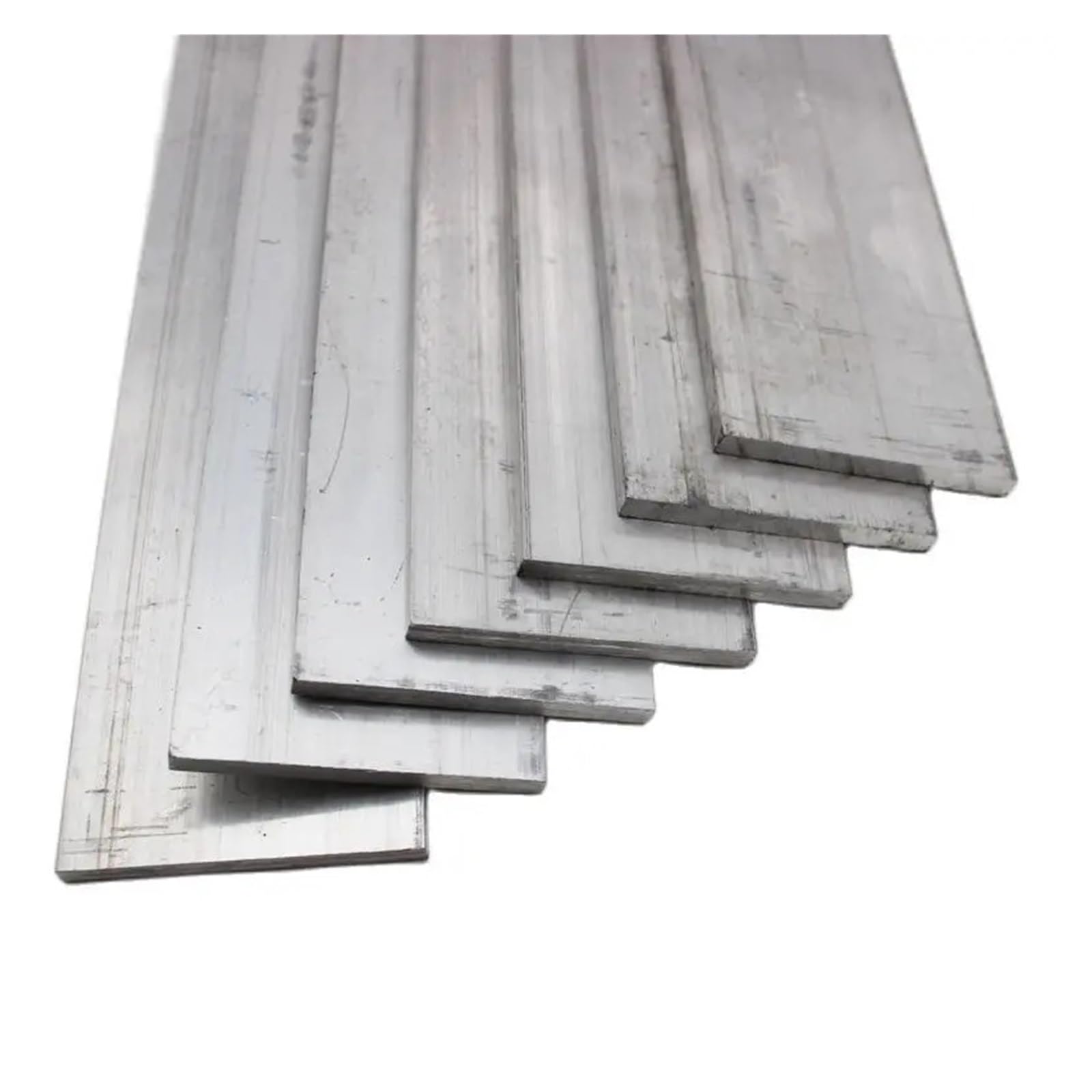 Pletina Aluminio Barra plana de aluminio, tira placa, aleación, bloque chapa metálica, material laminado sólido 6061(Length 500mm,6x80mm)