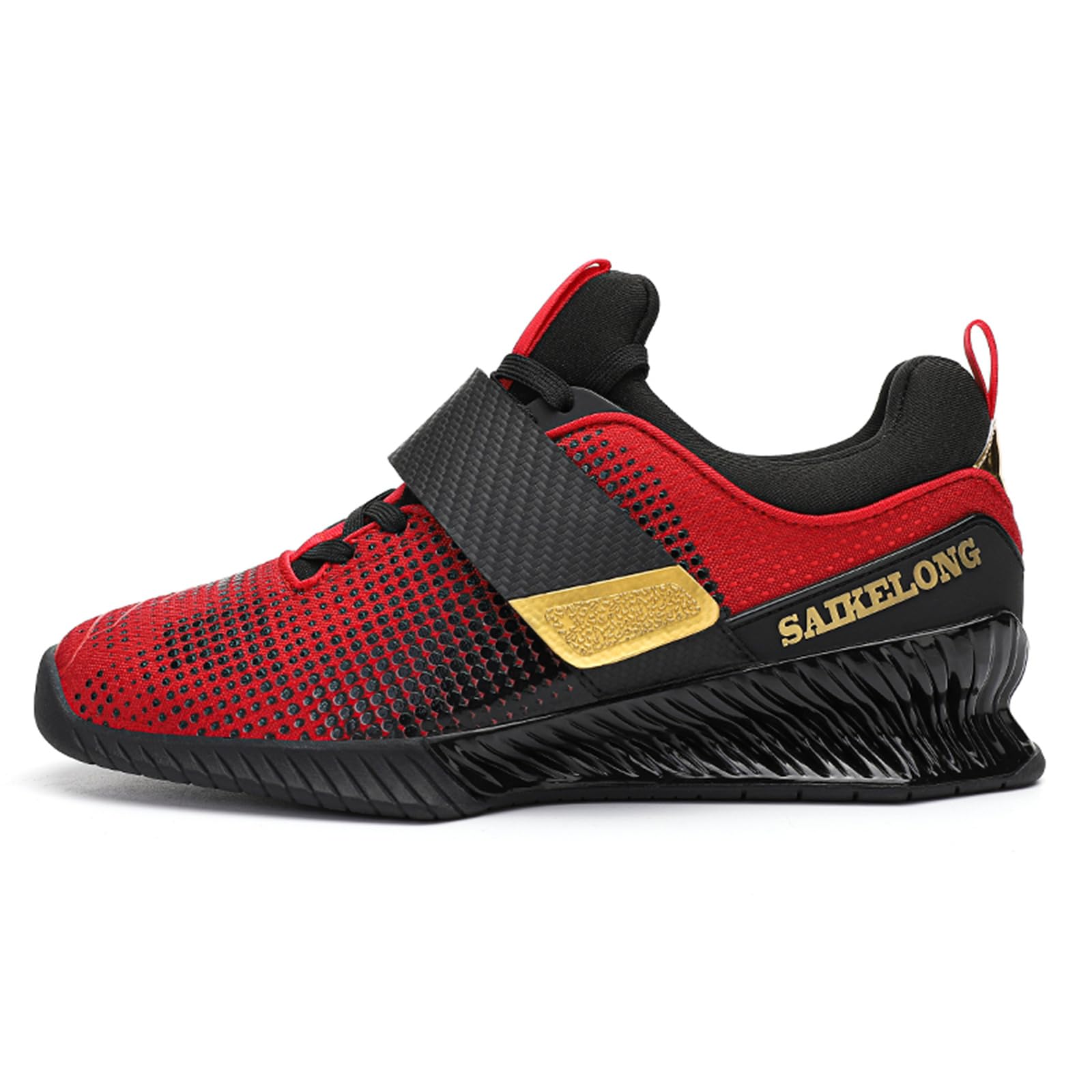 JiuQing Chaussures D'haltérophilie Hommes Chaussures De Squat De Fitness De Cross-Training pour La Gym Le Powerlifting Le Soulevé De Terre