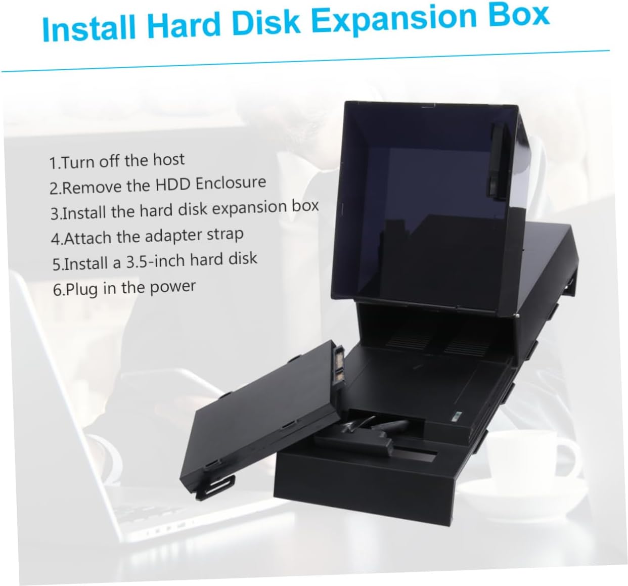 Hard Drive Enclosure Case for External Hard Disk Expansion Box Lightweight Portable Design Compatible Material for Easy Storage