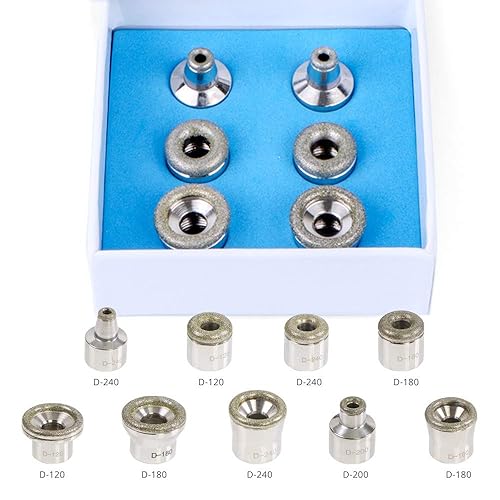 Miniatura 3 de 9 piezas de puntas de diamante de repuesto para la mayoría de máquinas de diamante, spa en casa, herramienta de belleza para el cuidado facial
