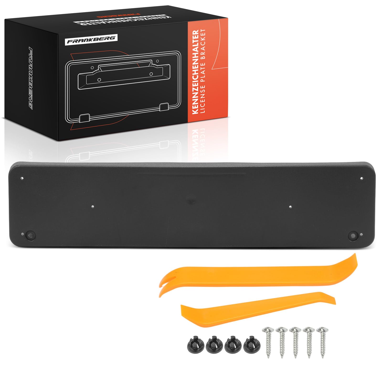 Soporte de matrícula delantero 1648850681 para Mercedes ML W164 ML320 con tornillos 7