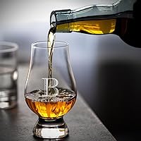 Vista 6 de Juego de piedras de whisky grabadas con 6 vasos de degustación de whisky Glencairn (regalo personalizado)