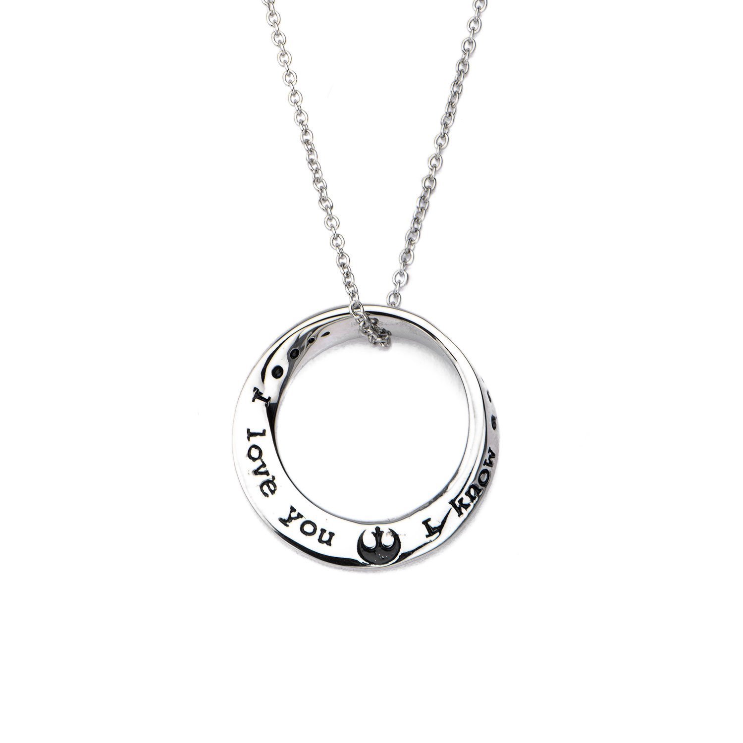Star Wars I Love You I Know Mobius Necklace Stainless Steel