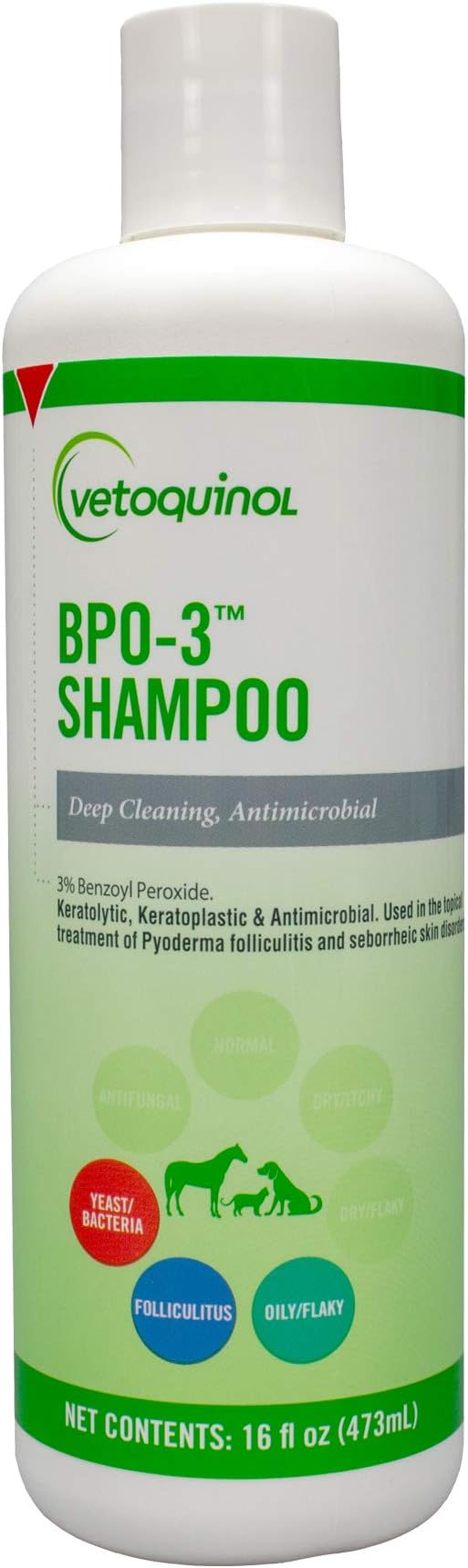 Benzoyl Peroxide Shampoo For Dogs Vetoquinol BPO3