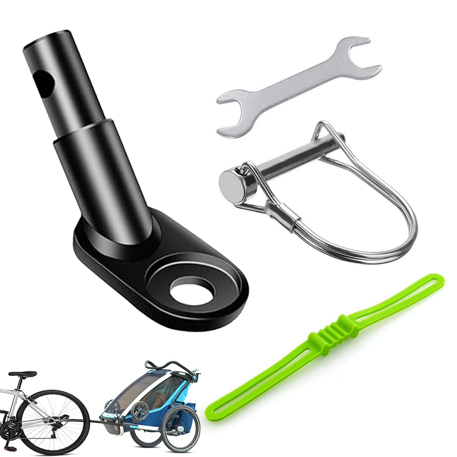Anhängerkupplung für Fahrrad Anhänger,Fahrradanhänger Kupplung,Fahrrad Anhängerkupplung,Fahrradanhänger,Universal Sattelstütze Kupplungen Fahrradanhänger für Kinderanhänger Baby