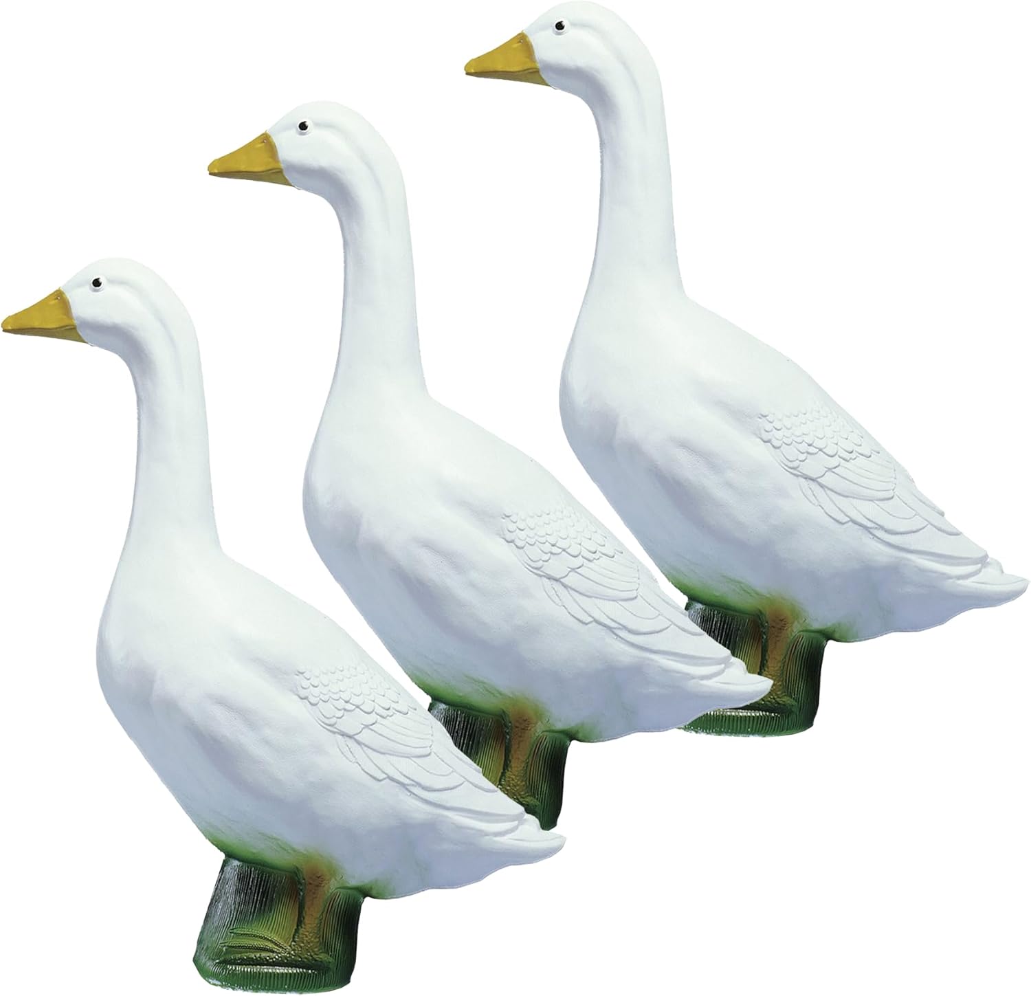 Union Products Wild Goose Outdoor Lawn Garden Statue, 23" Tall Figurine, 3 Pack