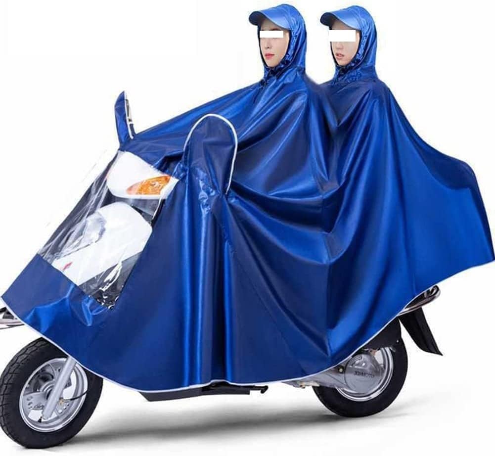 Chubasquero para bicicleta eléctrica, * funda para poncho de lluvia para scooters Poncho unisex para bicicleta/motocicleta/scooter Chaqueta de ciclismo Capa impermeable (color: rojo, tamaño: individu