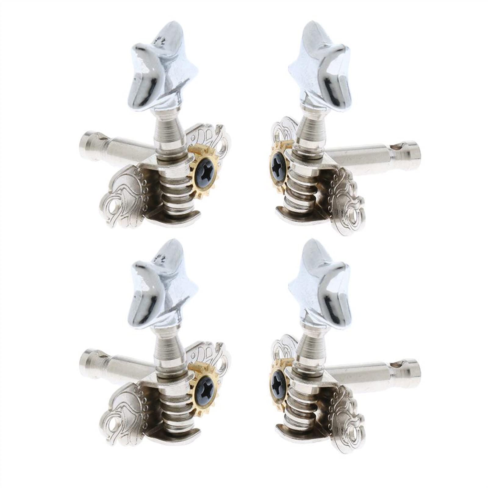 Tuner Mechaniken Knöpfe 4pcs Gitarren-Tuning-Pegs Keys Maschinenkopf Für 4-Saite-Gitarre