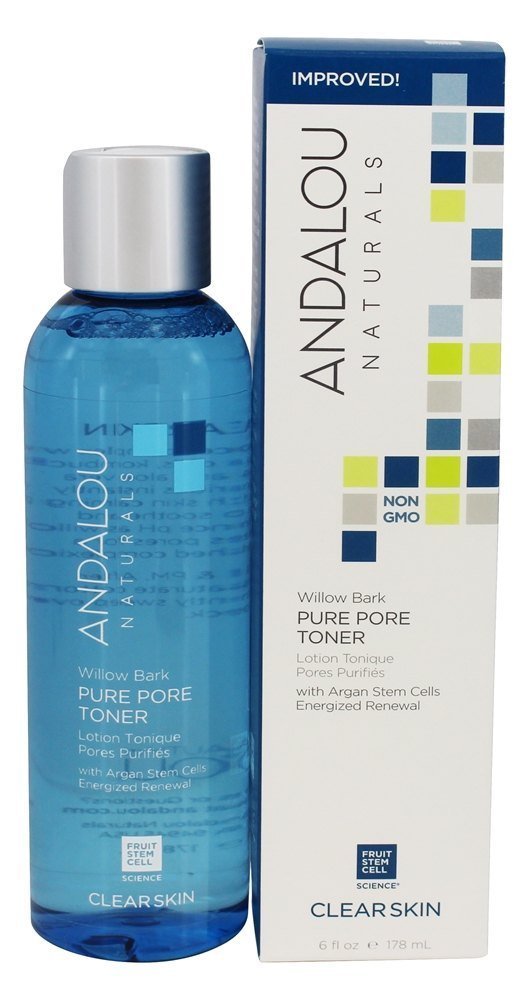 Pack of 1 x Andalou Naturals Clarifying Aloe plus Willow Bark Pore Minimizer - 6 fl oz
