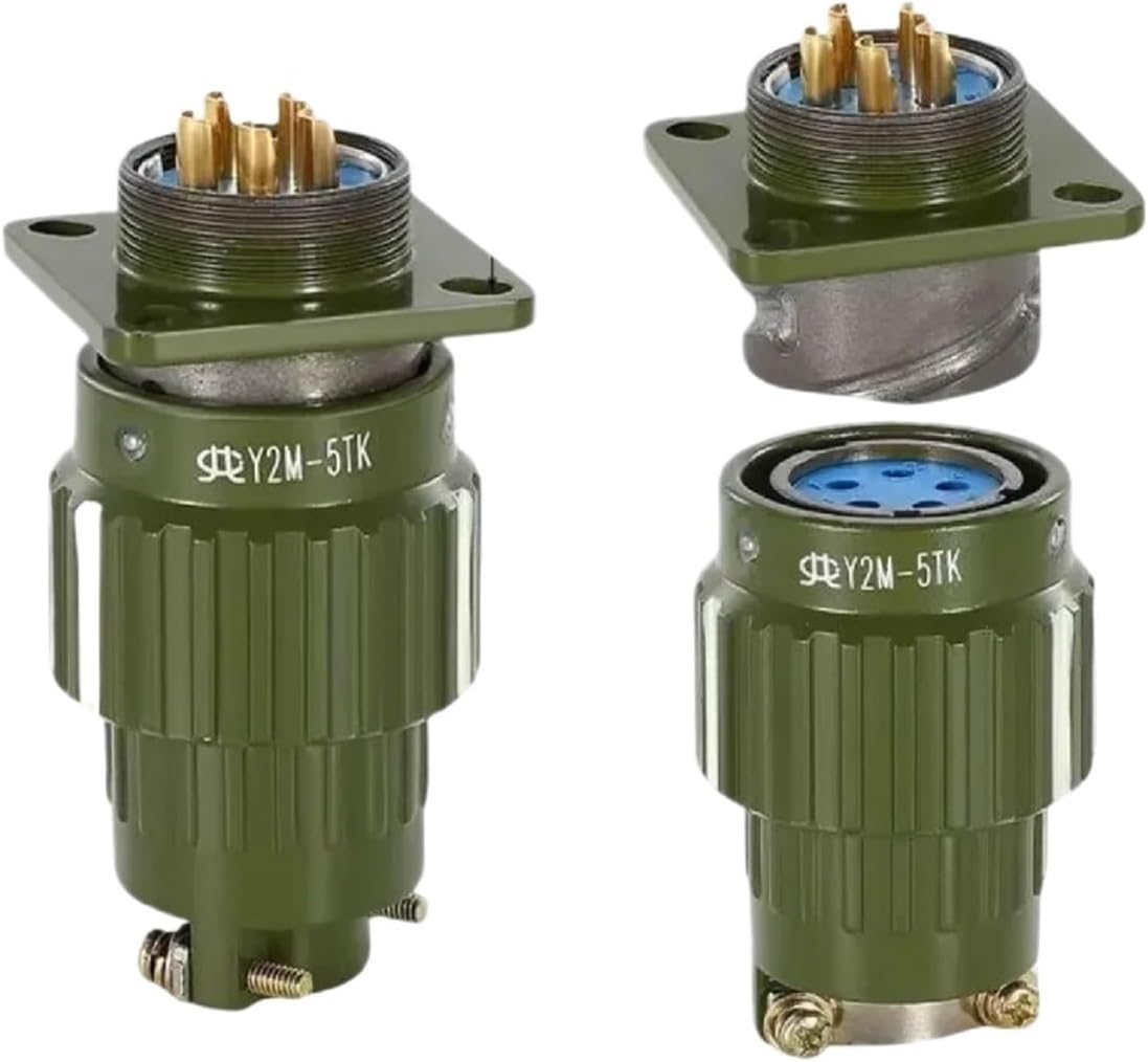 Waterproof Power Plug Aviation Plug Socket Male Female Cable Joint Connector High Mass Y2M YP21-2/3/4/5/7/10/14/16 Pin Coupler(Y2M-10PIN)