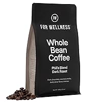 Vista 10 de For Wellness Café de grano entero Arábica (12 onzas, tostado medio) – Combínalo con las cosas buenas para sobrecargar tu café