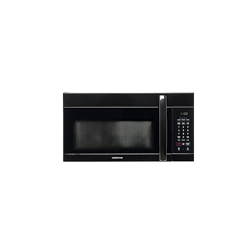 Farberware Over-the-Range Microwave Oven, 1.7 Cu. Ft. - 1000W - Auto Reheat, Multi-Stage Cooking, Melt/Soften Feature, Child Safety Lock, LED Display - Space Efficient & Powerful - Black