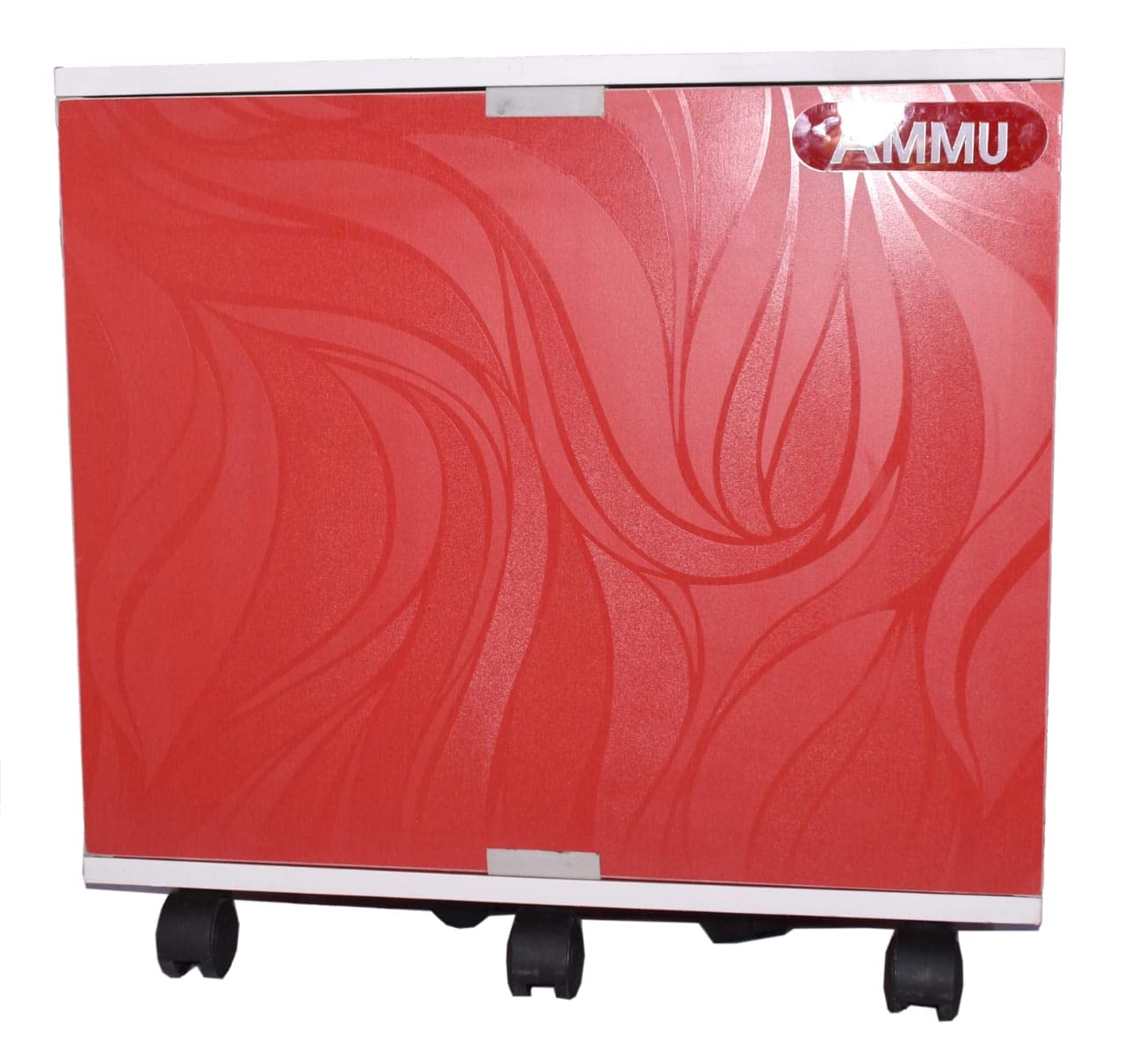 Wooden Trolley with Battery Tray for Inverter Battery (Red Color)-image-19