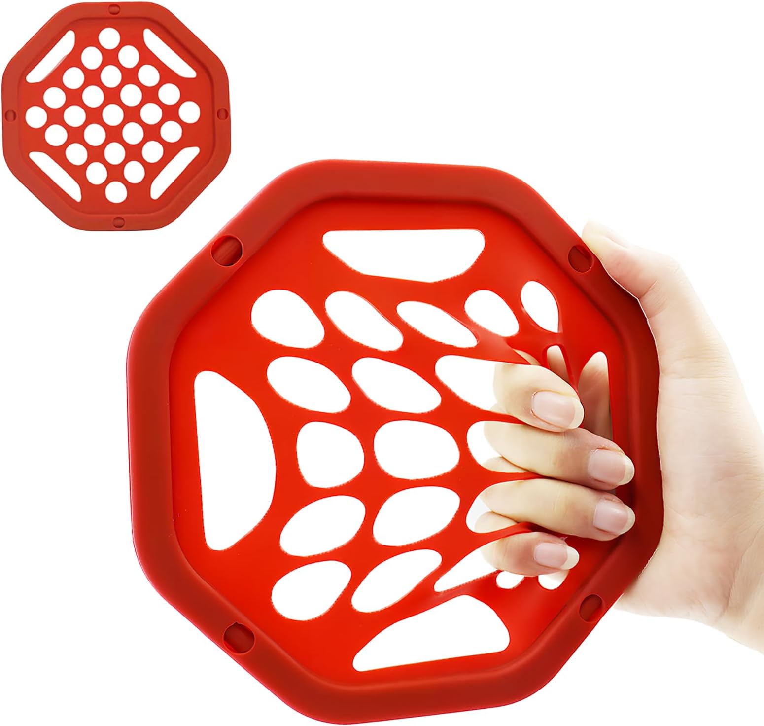 Hand Exercise Webs for Physical Therapy, Thickened 6.5" Hand Grip Strengthener Finger Exerciser for Therapy, Stress Relief Therapy Equipment for Finger Wrist Hands Foream - Medium