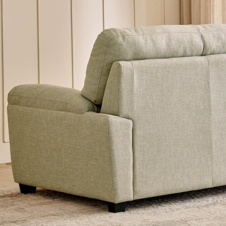 Image of Home Centre | Mojo | Fabric|Solid Wood | 2 Seater Sofas | Beige | 1 Year Warranty