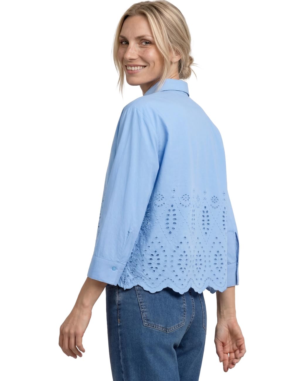 Street One 3/4-Arm Bluse mit Shiffleydetails