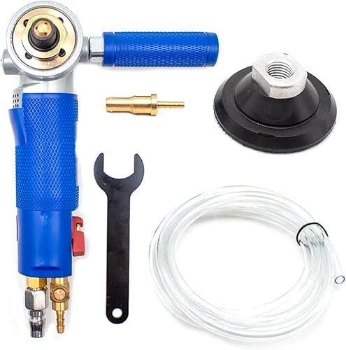 Miniatura 3 de Pulidora de tampón Cera Molino de agua neumático de inyección de agua de 3 pulgadas Lijadora de agua neumática profesional Máquina pulidora húmeda