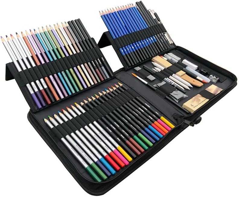 83 Pieces Painting Color Lead Sketch Pencil Set Art Professional Supplies image 5