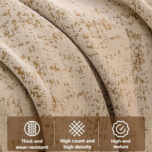 Housse de canapé d'angle extensible et lavable pour divan sectionnel en L - 5