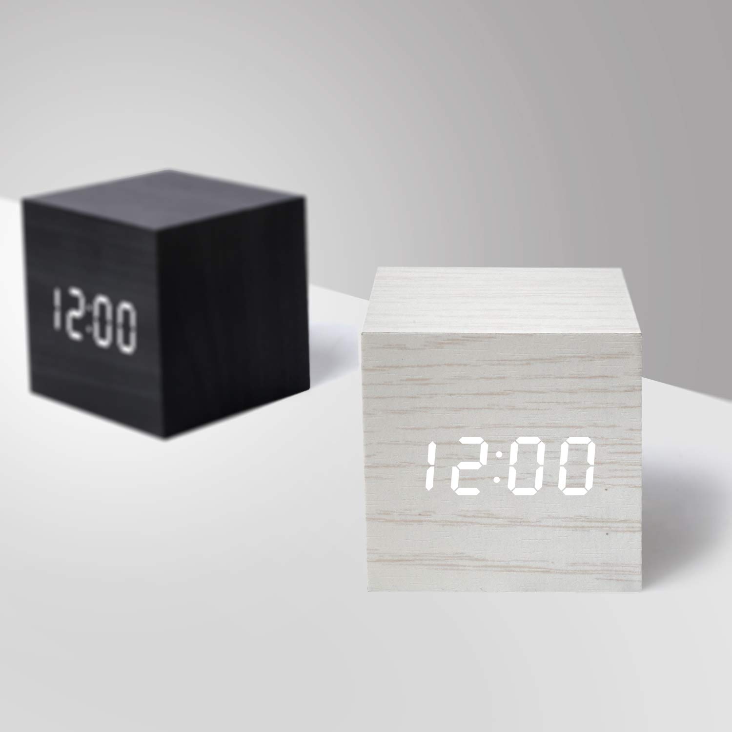 LEDデジタル時計 多機能目覚まし時計 木目 楽天市場】LEDデジタル置き時計 目覚まし時計 木目調 置時計