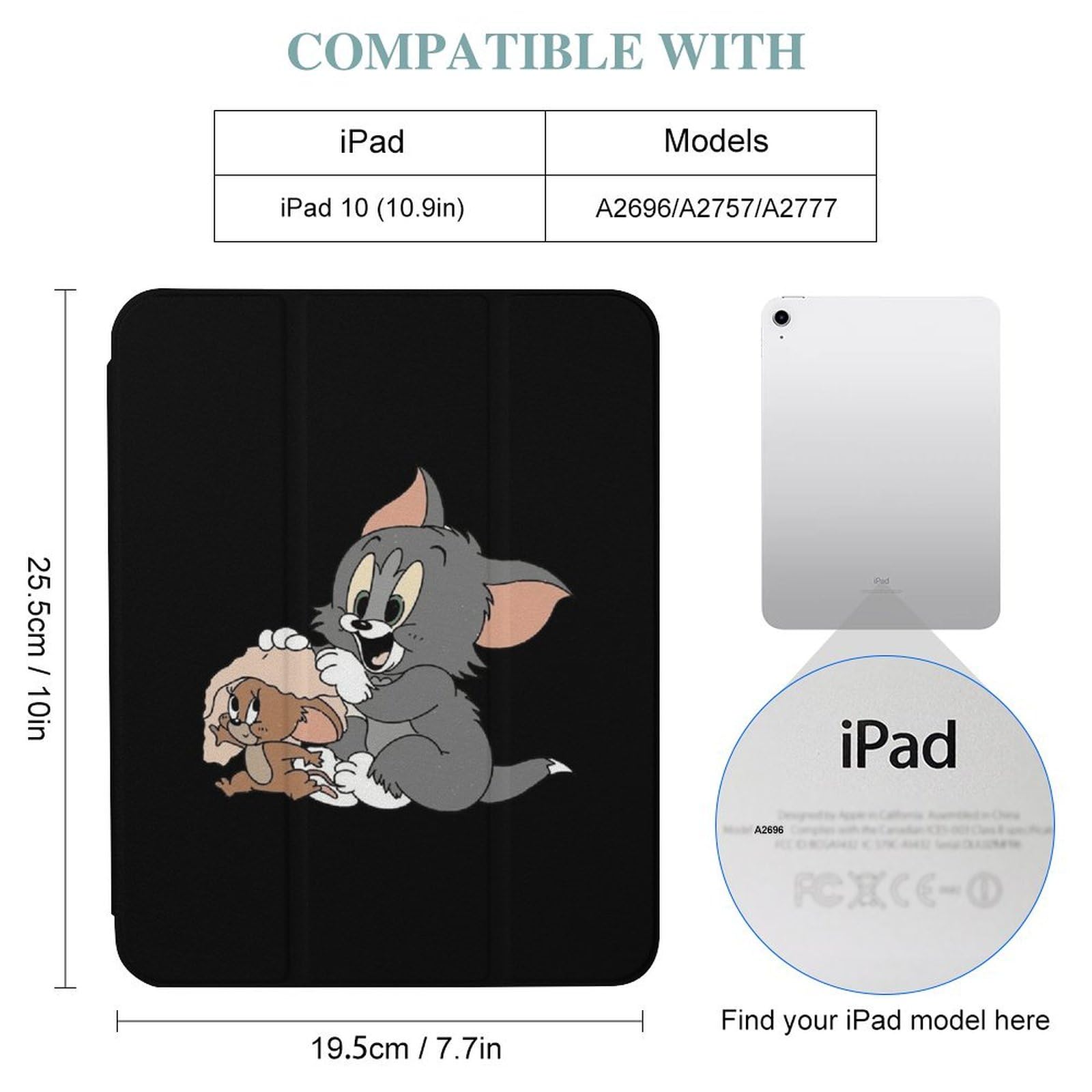 Amazon.co.jp: IPadケース トムとジェリー iPadケース アイパッド