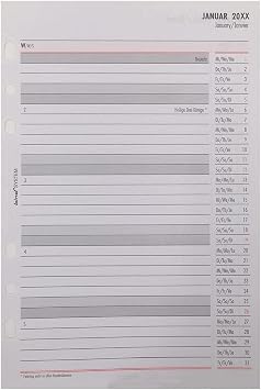 bind Calendar 2025 DIN A5 Calendar Insert Diary Daily Calendar 1 Week / 2 Pages B250825
