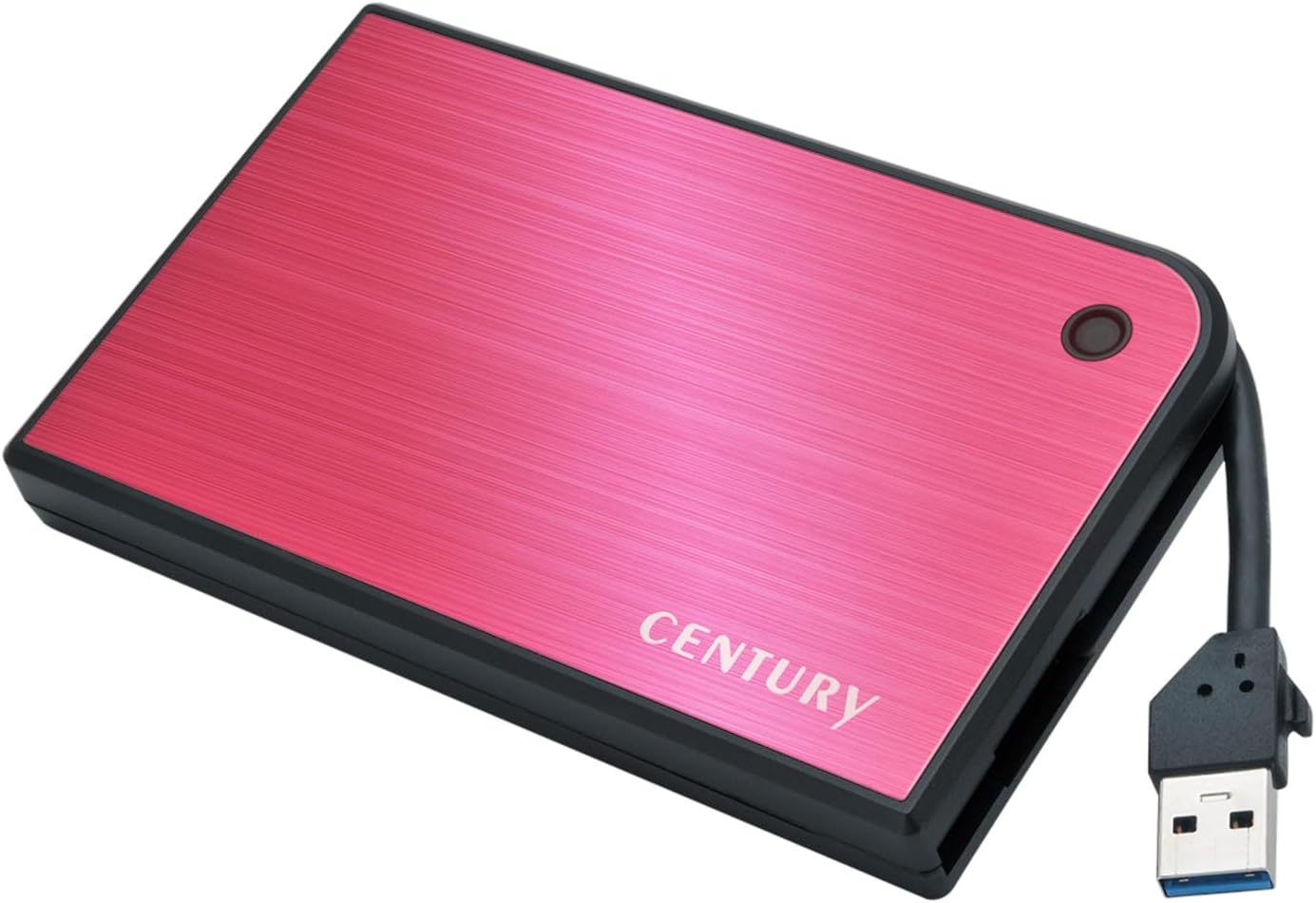 Century CMB25U3RD6G_FP USB 3.2 Gen.1 Connection 2.5 Inch SATA Hard Drive Case Mobile Box Magenta & Black