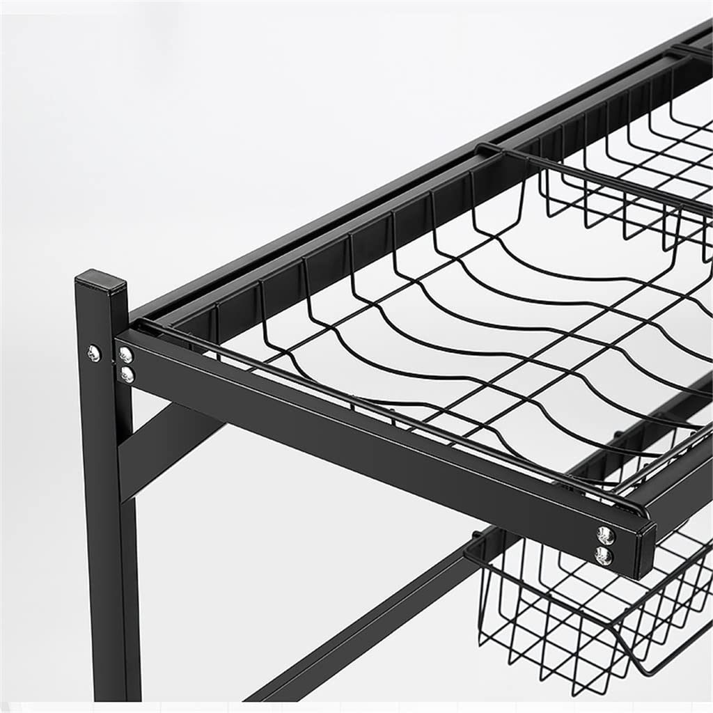 Estante de Almacenamiento de Cocina sobre el Fregadero, Juego de escurridor de Platos, Organizador de Utensilios de Cocina con escurridor y Accesorios