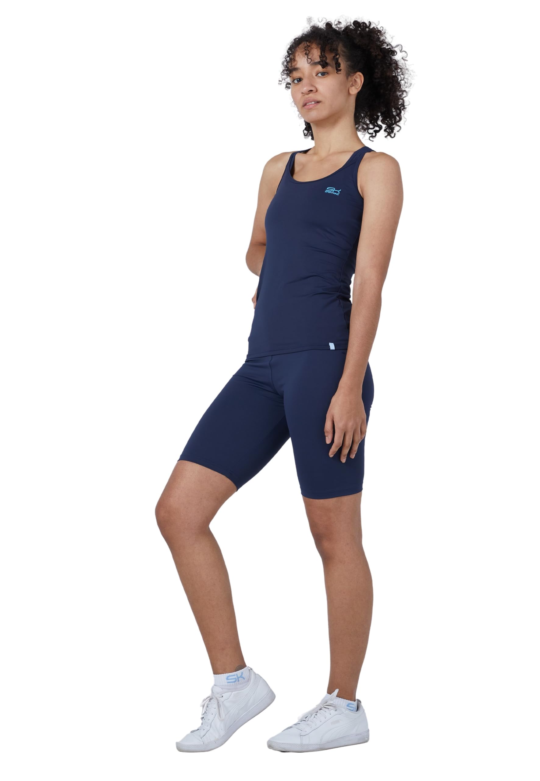 Sportkind Mädchen & Damen Tennis, Padel, Fitness Workout, Yoga Tanktop, integriertes Bustier, atmungsaktiv, UV-Schutz