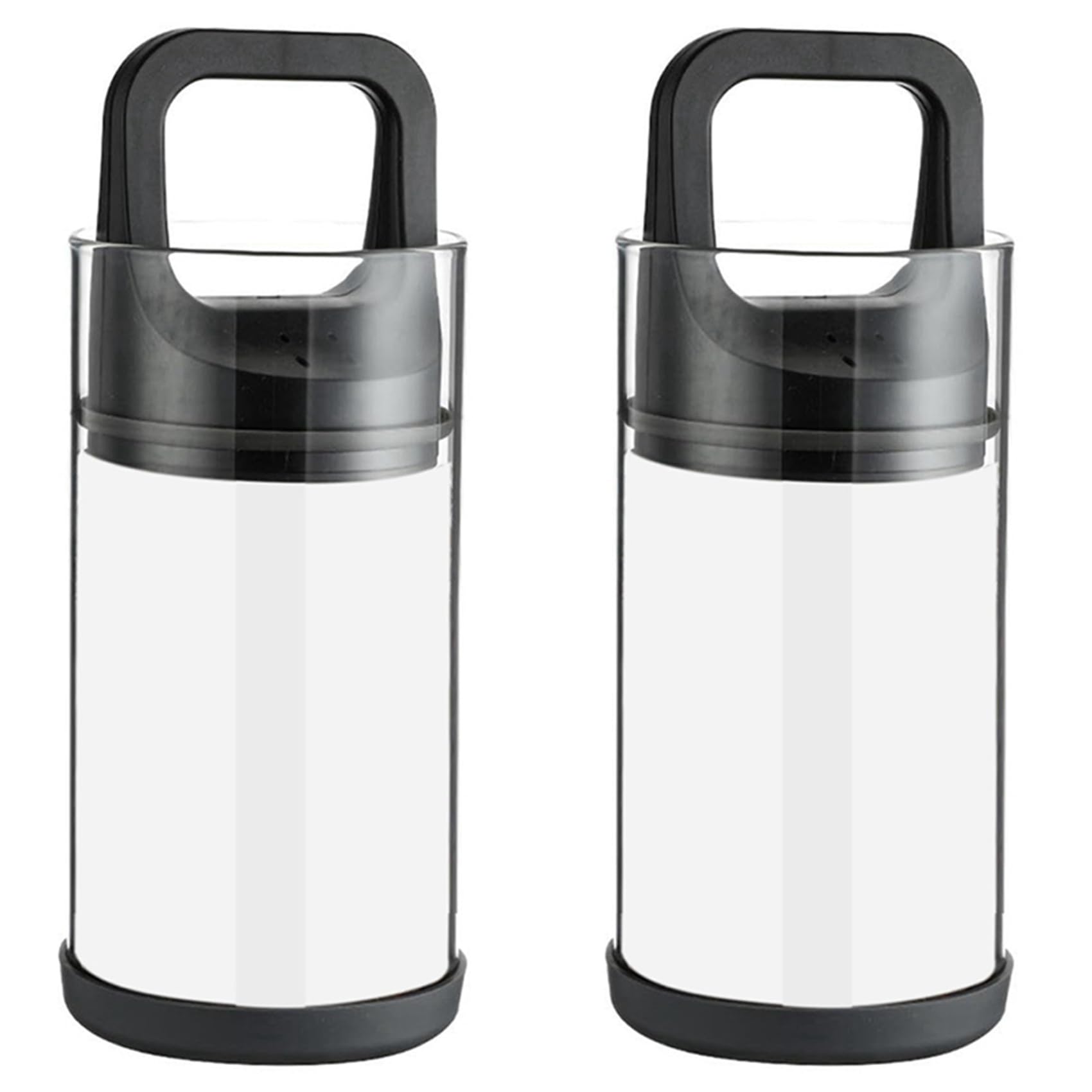 Hndhbfgrt 2X Glass Airtight Jars Coffee Bean Storage Containers Nuts and Snacks Storage Airtight Jars with Sealing Ring (Large)