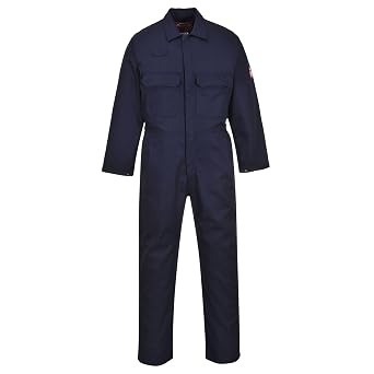 Portwest BIZ1 Bizweld Work FR Coverall Concealed Stud Front