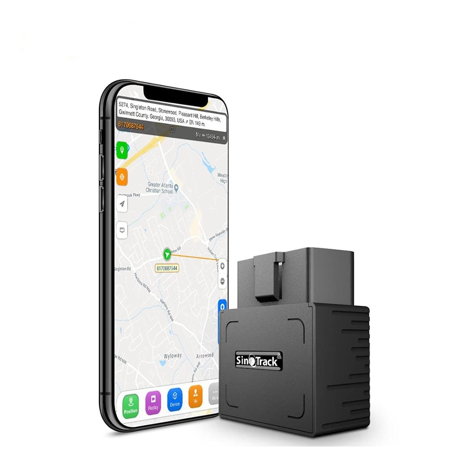 GPS Indication Mini Plug Play. OBD GPS. Tracker Car. gsm OBDII. Dispositivo di tracciamento del Veicolo OBD2 16 Pin. Interfaccia GPS Locator con Software & App.